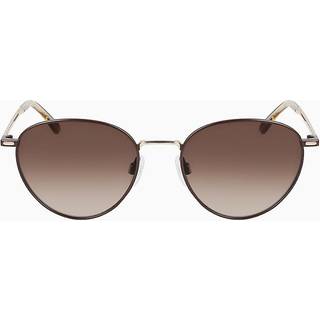 Calvin Klein Unisex CK21105S 200 Solbriller Metal Brun Brun Rund Skygge