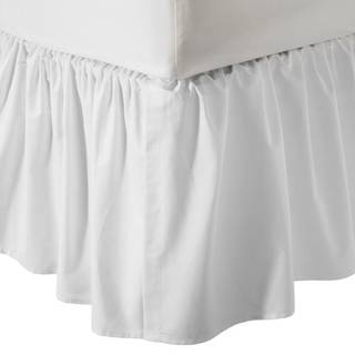 TL Care 100% Natural Cotton Percale Crib Bed Nederdel Hvid bl?d ?ndbar til drenge og piger