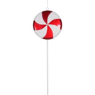Vickerman 17 """" Red-White Candy Lollipop Christmas Ornament