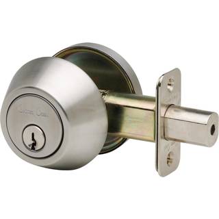 Copper Creek DB2410SS Single Cylinder Deadbolt Standardst?rrelse Satin Rustfrit