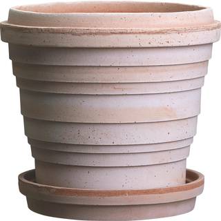 Bergs Potter Planet Krukke Med Underkop Ø25 Cm - Havekrukker & Plantekasser Terrakotta Rosa - PLAR25S