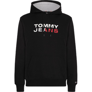 Tommy Hilfiger Center logo hættetrøje - Sort - Str. L - Modish.dk