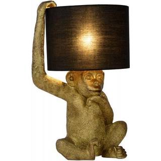 Extravaganza Chimp-bordlampe, guld/sort