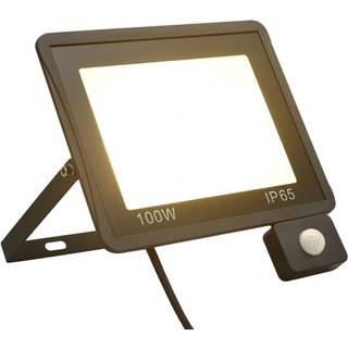 LED-projektør med sensor 100 W varm hvid