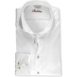 Stenströms Lyserød Skjorte i twill | Herre |Herreskjorter | Slimline | Størrelse: XXL | Lyserød | Solid | Lange Ærmer