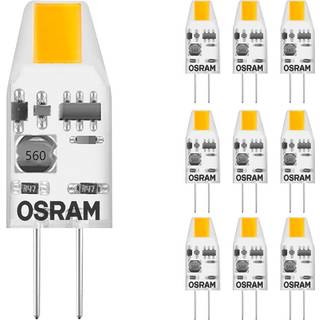 Fordelspakke 10x Osram LED Pin Micro Capsule G4 1W 100lm - 827 ekstra varm hvid | erstatter 10W