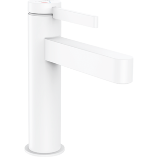 hansgrohe Finoris 110 CoolStart håndvaskarmatur med push-open bundventil, mat hvid