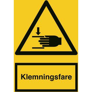 Klemningsfare - Advarselsskilt - ISO7010