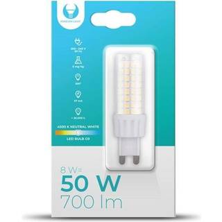 LED-lyskilde, G9, 8W, 230V, 4500K, Hvid neutral
