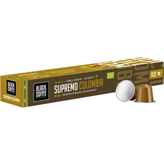 Black Coffee Roasters Supremo Colombia Kaffekapsler Øko 10 stk