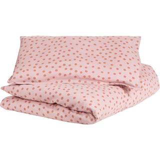 Buddy & Hope GOTS Prikket Tremmeseng Sengetøj-sæt Pink Mauve One Size   Prikker   Unisex