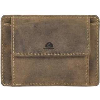 Magic Wallet Portemonnaie Leder 10x7cm mit Münzfach "Vintage" antikbraun 1608A-25 | Greenburry.de