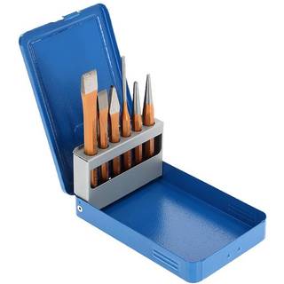 Gedore Mejsel og dorn sæt 6 stk i metalboks