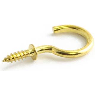 Habo Flangekrog 372, poleret messing A 30,5 x C 14,5 x Ø2,4 mm