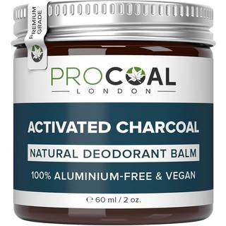 Procoal london activated charcoal natural deodorant balm 60ml