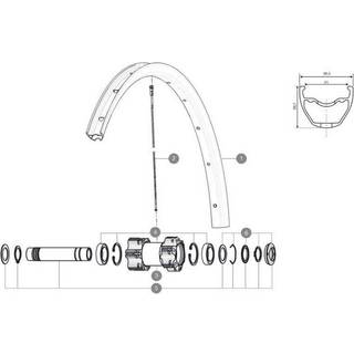 Mavic eger Straightpull - 297 mm - Sort - V2383001