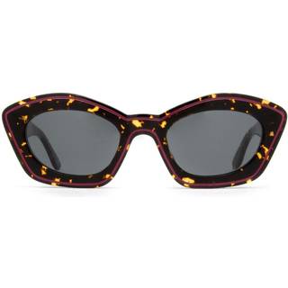 Marni Unisex Kea Island Havana FII Solbriller Acetat Dark Havana Sort Cat Eye Normal