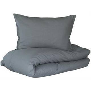 Kingsize Sengetøj 230x220 cm - Lykke - Grå - 50% Bomuld og 50% Hør - Turiform