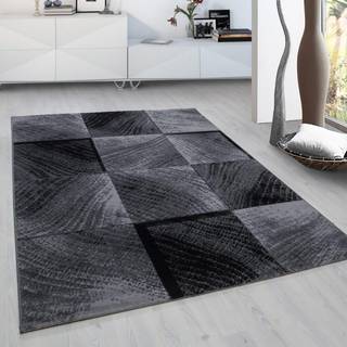Plus 8003 tæppe - Sort - 120X170 cm