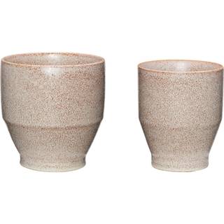 Hübsch Ashes Krukker 2-pak Rosa - Krukker Keramik Rose - 671501