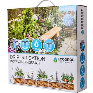 Ecodrop by Trolla Drip Irrigation drypvandingssæt 3 til højbede