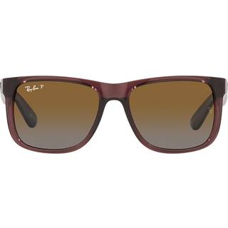 Ray - Ban Mand RB4165 JUSTIN 6597T5 Solbriller Nylon Brun Brun Firkantet Polariseret Skygge