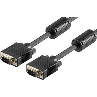 VGA Monitor Kabel m. ferrit kerne | 50 cm | PRIS-MATCH