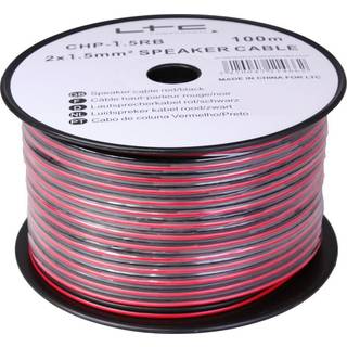 100 meter højttalerkabel 2 x 1,5mm² LTC