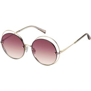 Max Mara Kvinde Mm Shine I 3YG/3X Outlet solbriller Metal Guld Rosa Rund Normal Skygge