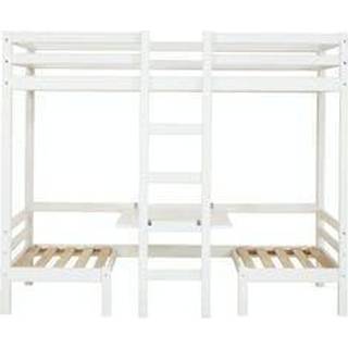 Spiloppe kombi køjeseng 90x200 cm - hvid