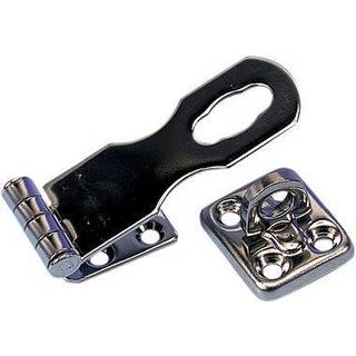 Hængelåshasp Roca, 71 mm x 25 mm, med låsevrider, rustfrit stål AISI 304