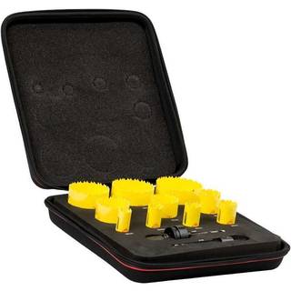 Starrett DC 10021 hulsavssæt med 2 holdere, Ø20-22-25-29-35-44-51-64-68-76 mm