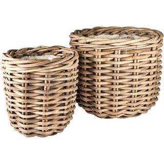 Vida Planteskjuler 2 stk. fra Villa Collection - Natur farve - Naturrattan