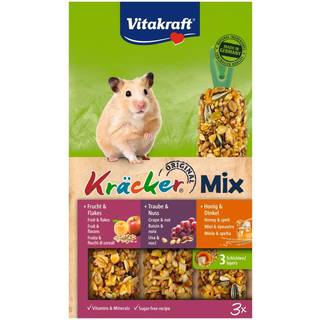 Kräcker Trio-Mix Hamster Drue/Hon/Frug 3 stk.