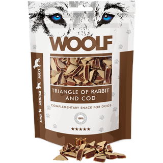 Woolf Triangle of Rabbit & Cod - 100 g.