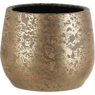 Clemente urtepotte guldfarvet 20 cm høj 25 cm i dia