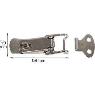 Kasselukkebeslag 58 x 19 mm 2 stk.