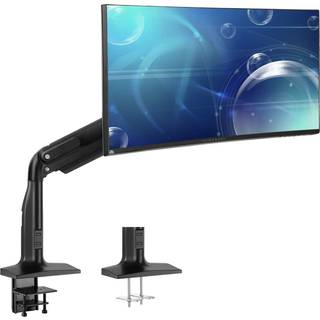 Vivo Aluminium Ultrawide Monitor Stand Classic Passer op til 49 tommer computersk?rme Enkelt artikulerende pneumatisk arm C-klemme og Grommet Des