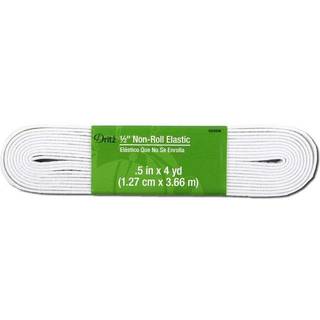 Dritz Notions Elastic Non Roll 1/2 """" X4yd Wht White