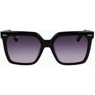 Calvin Klein Kvinde CK22534S 001 Solbriller Acetat Sort Grå Firkantet Normal Fotokromatisk