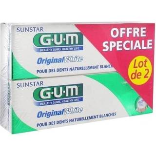 G.U.M Original White Toothpaste Tandpasta 75 ml 2 stk. - 2 stk.