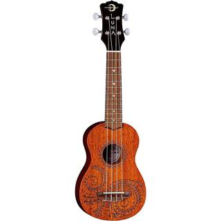 Luna Tattoo Mahogany Sopran ukulele