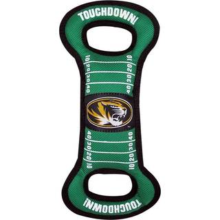 Pets First NCAA Football Field Hundelegetj med Squeaker. - Missouri Tigers - til Tug Toss and Fetch. - Hrdt og holdbart PET-legetj