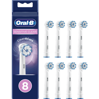 Oral-B Tandbørstehoveder Sensitive Clean & Care - Hvid - 8 Stk.