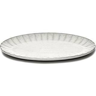 Serax Inku oval tallerken L 21x30 cm White