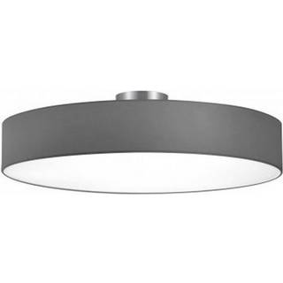 Hotel loftslampe, mat nikkel/grå, Ø 65 cm