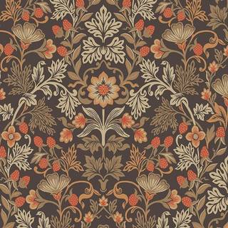 Berries & Flowers - Brown