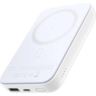 Joyroom MagSafe powerbank m USB og USB-C - 10.000mAh - 20W PD - Hvid