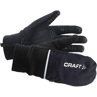 Craft Hybrid Weather handsker sort/sølv - Størrelse Small