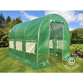 Polytunnel Drivhus 2x3x2m, 6m², Grøn